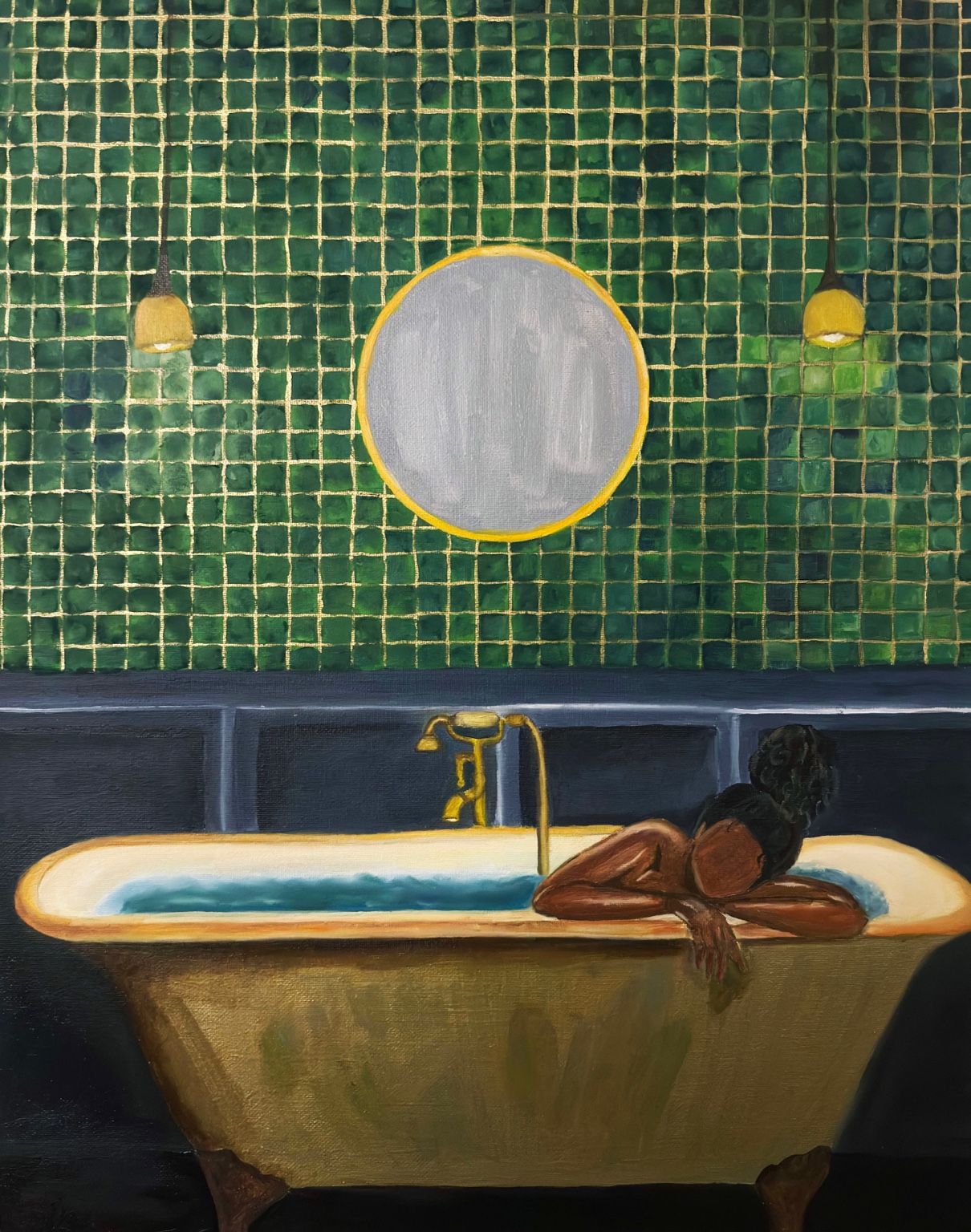 When Nothing Else Can Hold Me, a painting by Monique Disu Casey